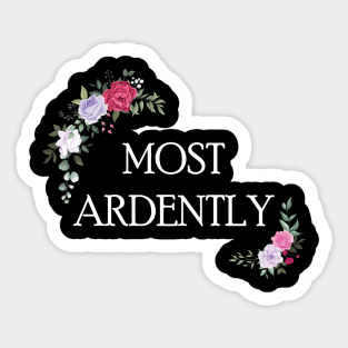 Cute Folral Design, Most Ardently, Mothers day gift Sticker